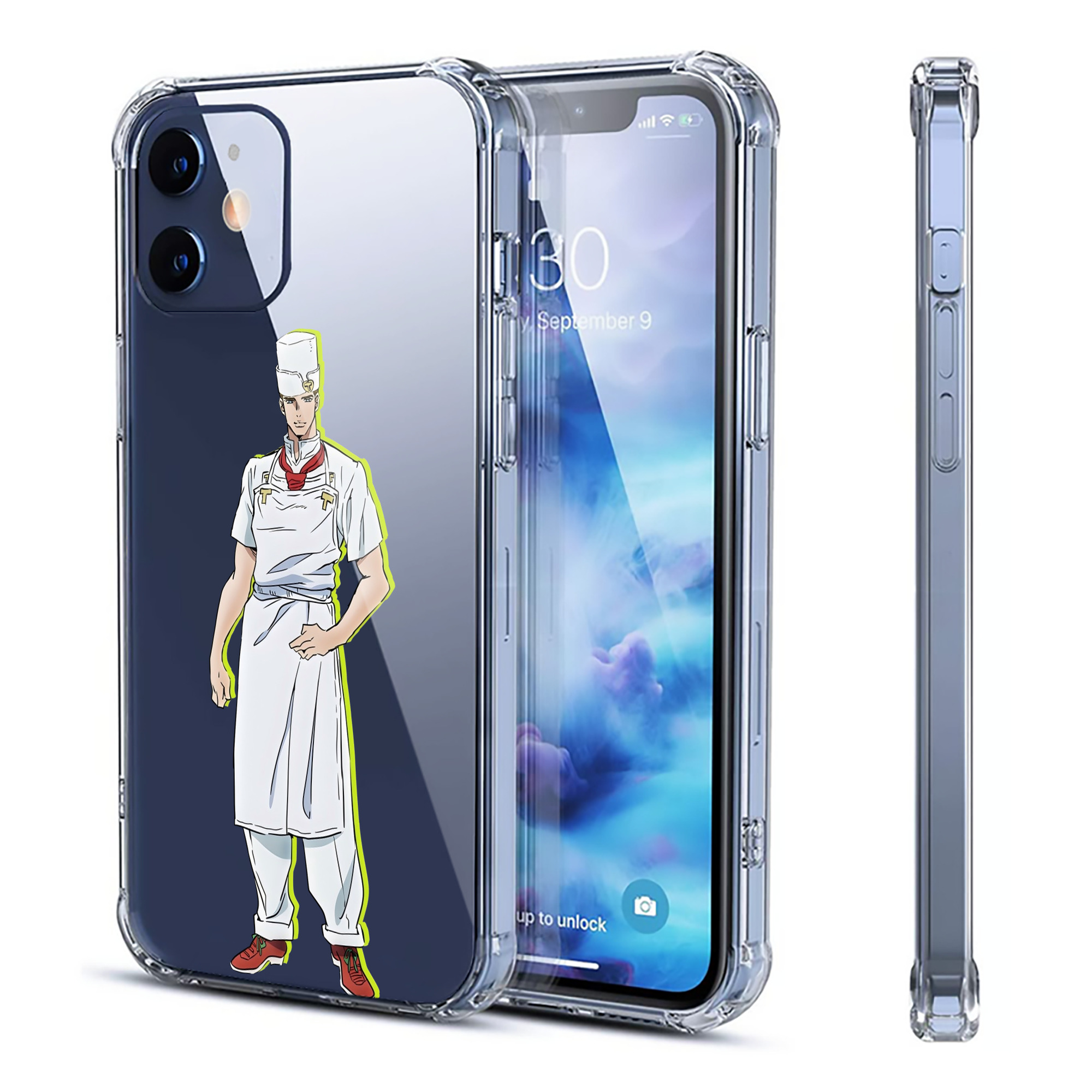 （画像用） ジョジョの奇妙な冒険 Tonio Trussardi JoJo's Bizarre Adventure トニオ?トラッサルディ 【iPhone 12シリーズ対応】透明スマホケース（クリアソフトケース）